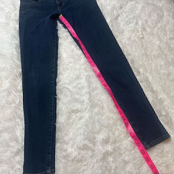 American Eagle Jeans Size 4 Long Super Stretch Skinny Dark Wash Blue - Picture 8 of 8